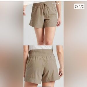 Athleta Camden Women's High Waist Khaki Athletic Shorts